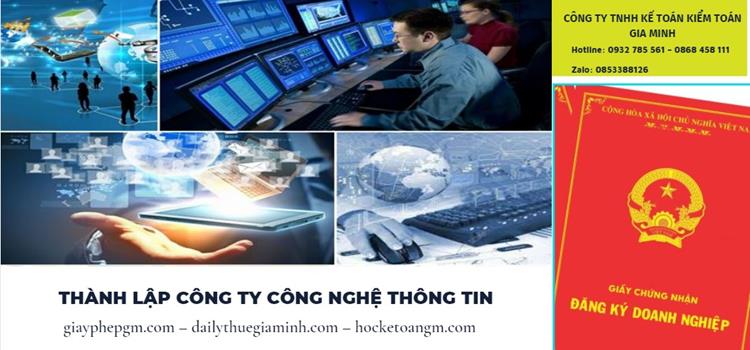 Trình tự thành lập công ty công nghệ thông tin  